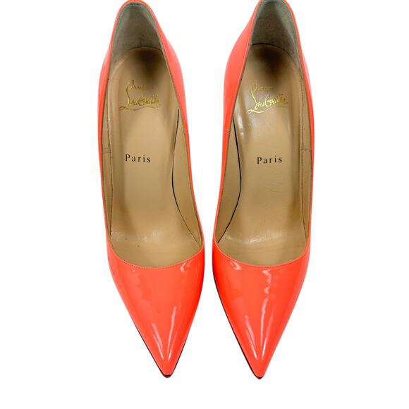 Christian Louboutin So Kate Patent Leather Heels Flamingo Size 39 - Picture 4 of 9